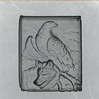 Eagle Wolf 3d Graphite Ingot Mold For Gold Silver Copper Tin Melting Casting 