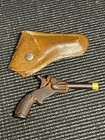 Vintage 1930    Pluck Cast Iron Toy Cap Gun W  Holster