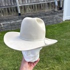 Resistol Self-conforming Western Cowboy Hat Mist  7 Long Oval Stains 5x Beaver
