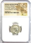 Augustus Ar Denarius Silver Octavian Roman Coin 31 Bc - Certified Ngc Xf  ef 