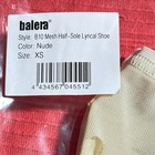 Balera B10 Mesh Half Sole Lyrical Dance Shoes Nude Size Xs