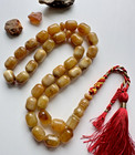 Big Antique Natural Baltic Amber 83g  Islamic Prayer Rosary 33 Beads Tasbih