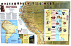    1982-3 March Indians Of South America National Geographic Map Poster - A3