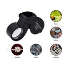 Jewelryloop Jewelers Pocketloupe 40x Magnifying Glass Magnifier Lighted Led