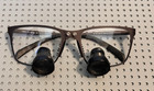 Q Optics Dental Loupes 3 0 Ttl Titanium Grey Color Good Condition With Case