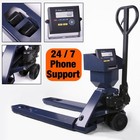 New 5000 Lb Industrial Warehouse Truck  Pallet Jack Scale Navy Blue
