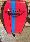 Steel Thunder Pro Bodyboard - Red   Blue With Leash - Excellent Condition