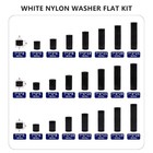 795pcs Nylon Round Spacer Non-threaded Plastic Standoff Hardware Assortment Kit