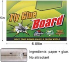 20 Pcs Sticky Fruit Fly Traps Fungus Gnat Killer Trap Paper For Indoor Outdoor