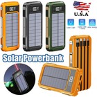Solar Power Bank 900000mah 4 Usb Backup External Battery Charger For Cell Phone-
