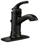 Moen Hensley Ws84414mbrb Single Hole 1-handle Bathroom Faucet In Mediterranean