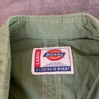 Dickies Green Short Sleeve Button Up Work Shirt Cotton Pockets Mens Large
