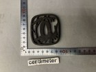 Y8302 Tsuba Iron Sword Guard Bamboo Pattern Japan Samurai Katana Koshirae Edo