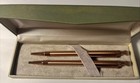 Lavender Rose Gold Push Button Ballpoint Pen   Pencil Set Ap2395 Co