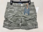 Democracy Women   s Ab   solution Camo Shorts Roll Cuff Stretch Nwt Multi Color