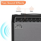 40w Electric Guitar Amp 8  Speaker  Portable  Dual Channel  Black
