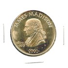 2000 Millennium Republic Of Liberia  5 Coin James Madison 1 25  Medal 