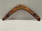 Vintage Australia Boomerang Hand Painted Aboriginal Artwork Signed With Extras