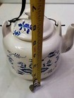 Vnt Armbee Blue Onion Pattern Teapot Kettle With Metal  Handle Farmhouse 