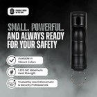 Police Magnum Keychain Pepper Spray Flip Top Safety 1 Pack Half Ounce  Black 