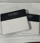 New  270 Set Of 2 Ralph Lauren Kaia Matelass   King Shams  20  X 36  Cream