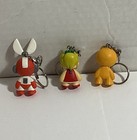 Capcom Mega Man Kid Robot Mini Figure Key Chain Lot Of 3 Rare Mint