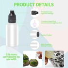 10pcs 30ml Plastic Eye Liquid Dropper Bottles Squeezable 30ml  Translucent 
