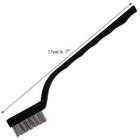 15 Pcs Mini Stainless Steel Wire Brush Set For Cleaning Welding Slag Rust  Wire