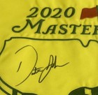 Dustin Johnson Signed Masters Flag Psa dna Coa Undated Golf Golfer 2020 Pga Open