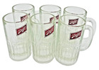Vintage Schlitz Beer Mugs     Set Of 6     Milwaukee Advertising Barware      Glass