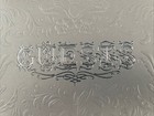 Hallmark Ivory  silver Guest Wedding Book Withpen Holder And Pen In Box 7x9 1980