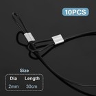 10pcs Stainless Steel Cable With Loops  12 Inch 2mm Security Cable Short Wire   