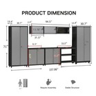 Garage Storage Cabinet System Rolling Tool Chest Tool Organizer Box Workshop Set