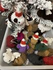 Hand Made Crochet Aunt Judy Baby Guinea Pigs Saves Moms   Babies Keychain Orname