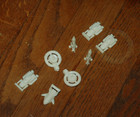 Gerry Anderson Thunderbirds Miniature Rubber Rescue Vehicles - Off-white