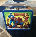 Vintage Secret Wars 1984 Aladdin Metal Lunch Box Spider-man Cap America Iron Man
