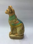 Ancient Egyptian Antiquities Goddess Cat Bastet Statue Handmade Sculpture Stone