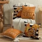 4 Pack Fall Pillow Covers 18 X 18 Inch Multicolor Autumn Decor