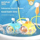 Baby Bath Toys For Kid Electric Submarine Shower Sucker Baby Toy Spray Water Toy