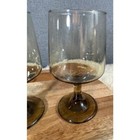 Vintage Libbey Tawny Accent Wine Glass Set Of Two  large 