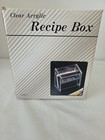  Clear Acrylic Recipe Box  Vintage New