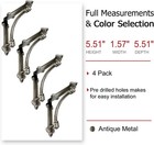 Decorative Shelf Brackets 4 Pack Industrial Style Cast Iron Mounting Brackets