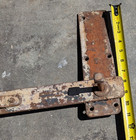 Antique Extra Large Wrought Iron Barn Latch With Keeper