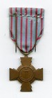 Wwi France French Combattant Cross War Medal Complete With Hanger