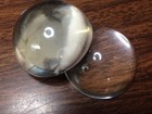 1 125  Clear Solid Acrylic Half-sphere 2 Pack For Craft Use 