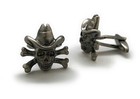 Cowboy Bone Bandit Cufflinks Old West Western Cuff Links Outlaws Western