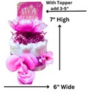 Diaper Cake Baby Girl Mini Diaper Cake Baby Shower Gift Favors Centerpiece