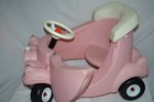 Vintage Little Tikes Tyke Pink Jalopy Push Car Ride On Great Condition Htf