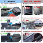 Adjustable 14-17in High Ladder Rack 3 Crossbars Universal For Pickup Truck