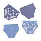 Buyless Fashion Boys Tagless Brief Soft Cotton Polka Dot Print Underwear 4 Pack